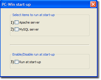 PC-Win start-up