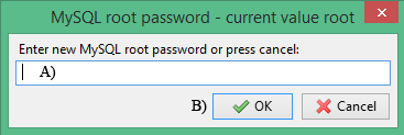 Set root user MySQL password